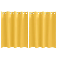 Tende oscuranti con tende Giallo senape Poliestere 4107393