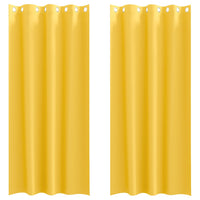 Tende oscuranti con tende Giallo senape Poliestere 4107397