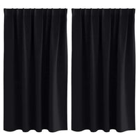 Tende oscuranti con tende Nero Poliestere 4107428