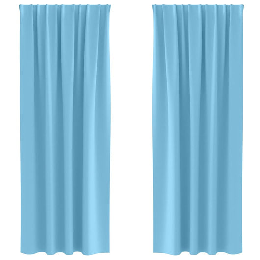 Tende oscuranti con tende Blu Chiaro Poliestere 4107435