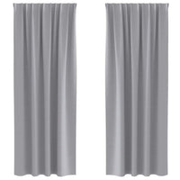 Tende oscuranti con tende Grigio chiaro Poliestere 4107457