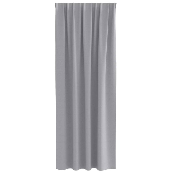 Tende oscuranti con tende Grigio chiaro Poliestere 4107457