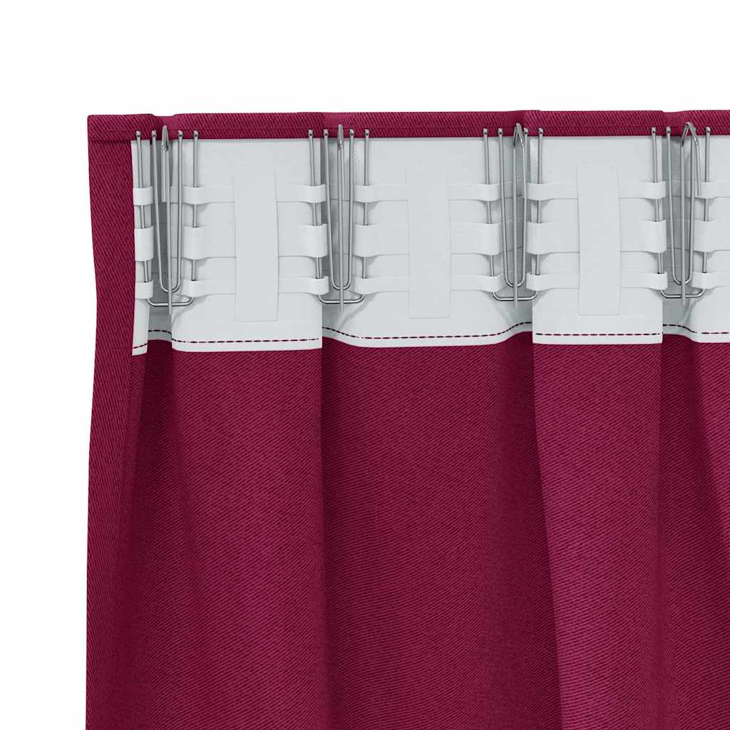 Tende oscuranti con tende Rosso Vino Poliestere 4107465
