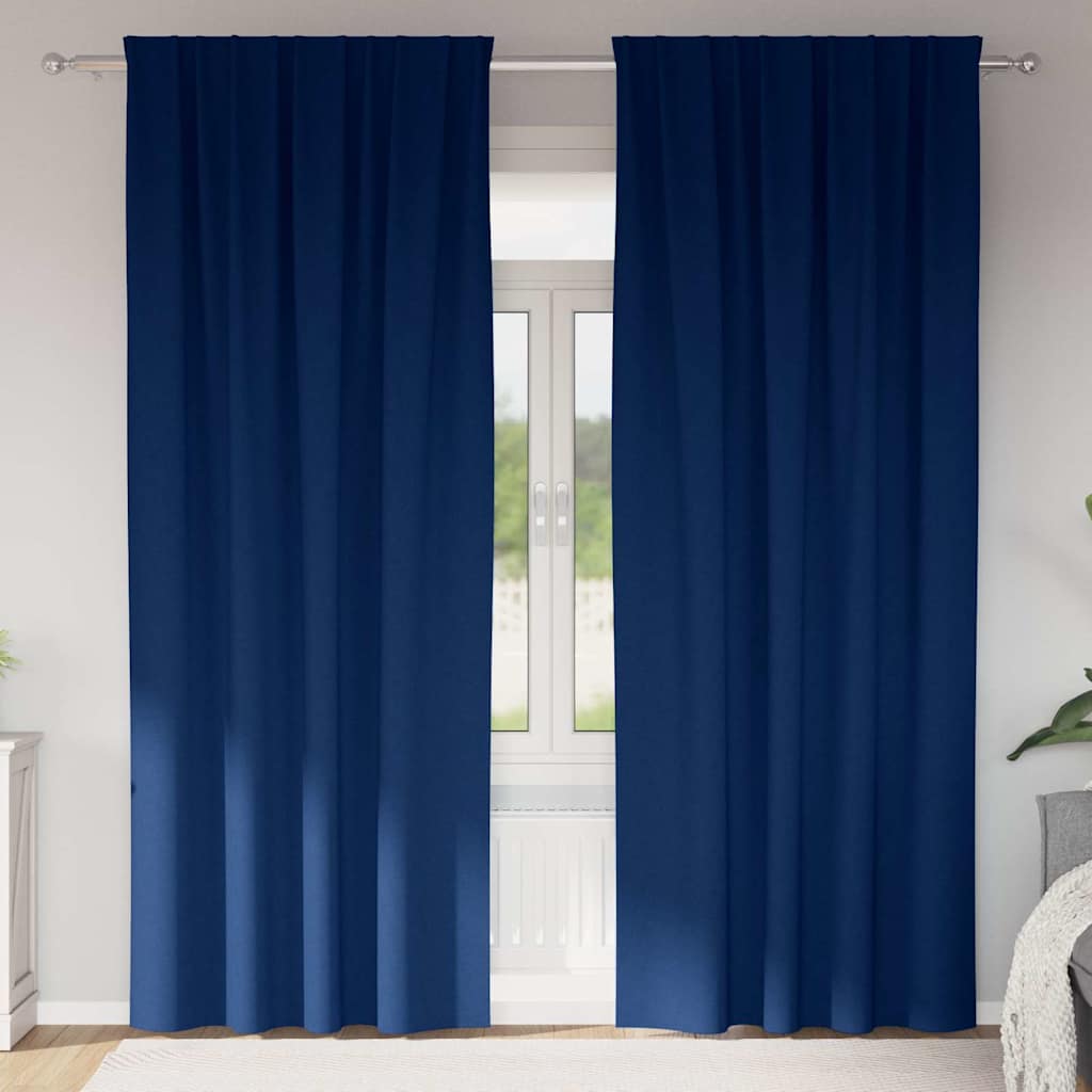 Tende oscuranti con tende Blu Scuro Poliestere 4107476