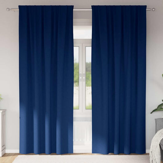 Tende oscuranti con tende Blu Scuro Poliestere 4107476