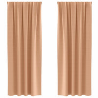 Tende oscuranti con tende Marrone Chiaro Poliestere 4107481