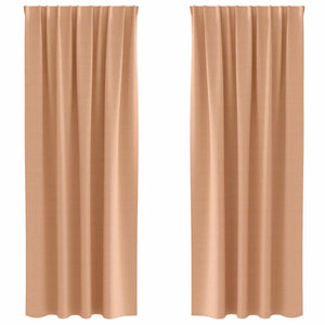 Tende oscuranti con tende Marrone Chiaro Poliestere 4107481