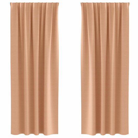 Tende oscuranti con tende Marrone Chiaro Poliestere 4107482