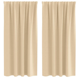 Tende oscuranti con tende Crema Poliestere 4107484