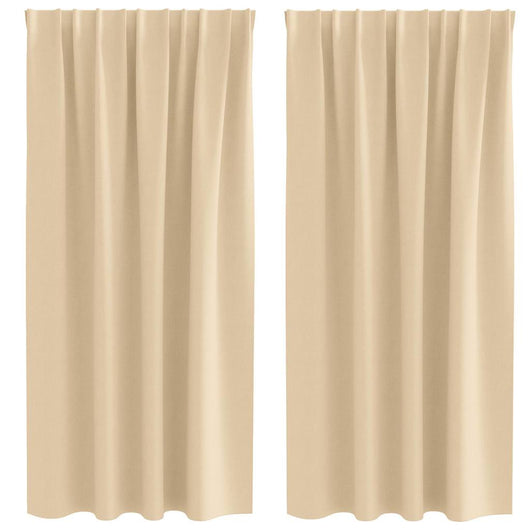 Tende oscuranti con tende Crema Poliestere 4107484