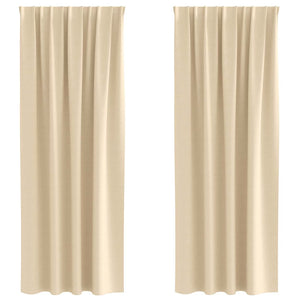 Tende oscuranti con tende Crema Poliestere 4107485