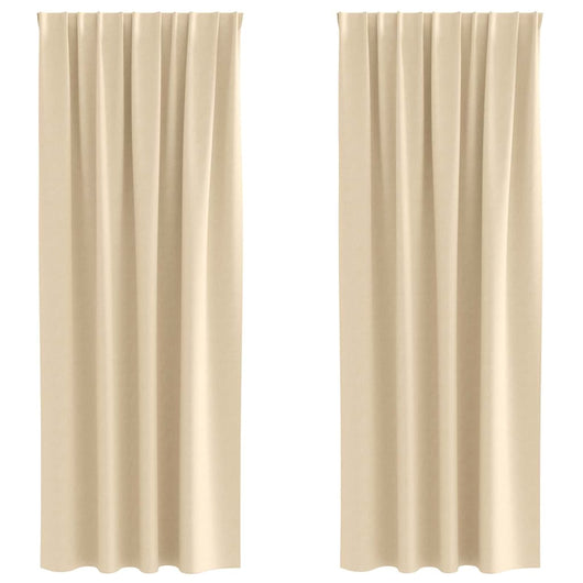 Tende oscuranti con tende Crema Poliestere 4107485