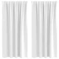 Tende oscuranti con tende Bianco brillante Poliestere 4107494