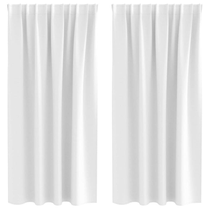 Tende oscuranti con tende Bianco brillante Poliestere 4107494