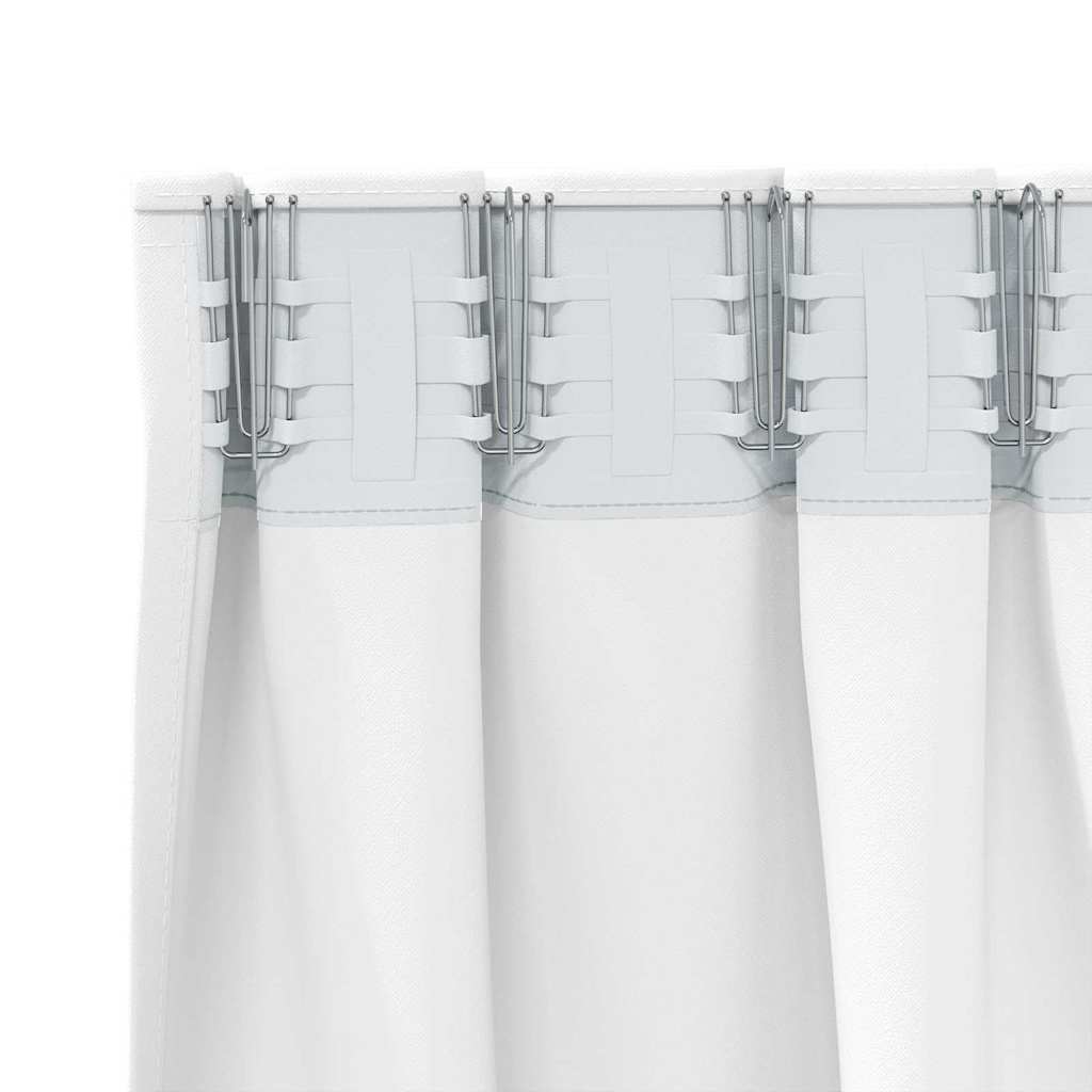 Tende oscuranti con tende Bianco brillante Poliestere 4107497
