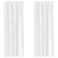 Tende oscuranti con tende Bianco brillante Poliestere 4107497