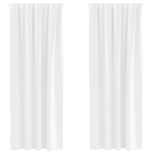 Tende oscuranti con tende Bianco brillante Poliestere 4107497