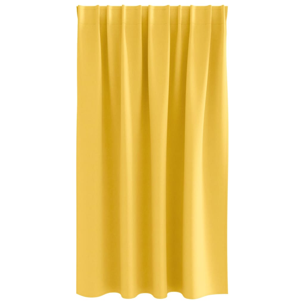 Tende oscuranti con tende Giallo senape Poliestere 4107503
