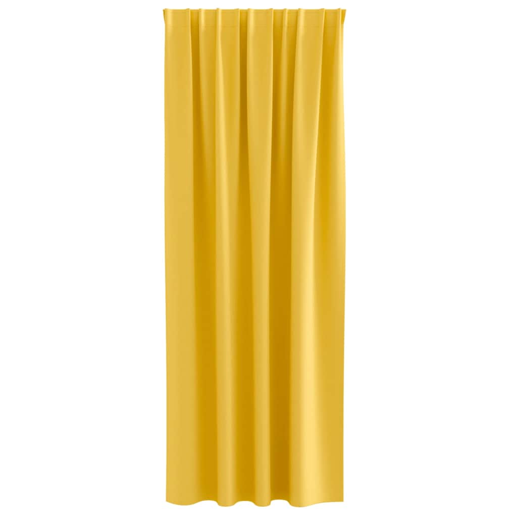 Tende oscuranti con tende Giallo senape Poliestere 4107505