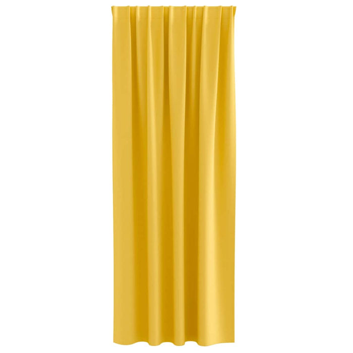 Tende oscuranti con tende Giallo senape Poliestere 4107507