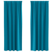 Tende oscuranti con tende Turchese Poliestere 4107532