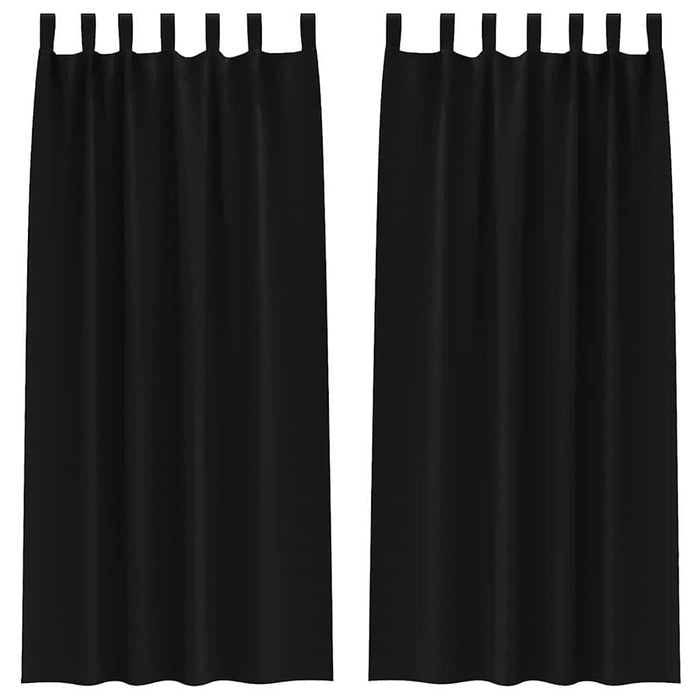 Tende oscuranti con tende Nero Poliestere 4107541
