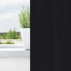 Tende oscuranti con tende Nero Poliestere 4107542