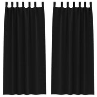 Tende oscuranti con tende Nero Poliestere 4107542