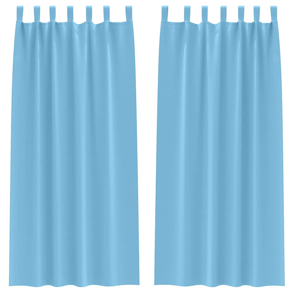Tende oscuranti con tende Blu Chiaro Poliestere 4107546