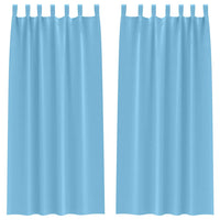 Tende oscuranti con tende Blu Chiaro Poliestere 4107546
