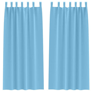 Tende oscuranti con tende Blu Chiaro Poliestere 4107546