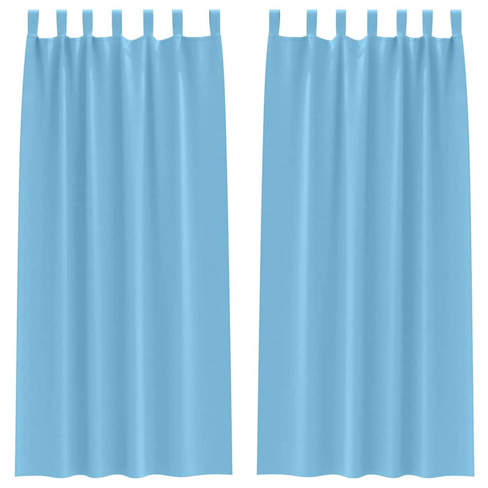 Tende oscuranti con tende Blu Chiaro Poliestere 4107546