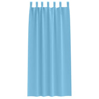 Tende oscuranti con tende Blu Chiaro Poliestere 4107546