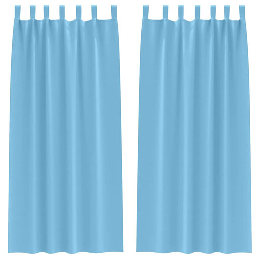 Tende oscuranti con tende Blu Chiaro Poliestere 4107547
