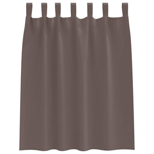 Tende oscuranti con tende Marrone Scuro Poliestere 4107553