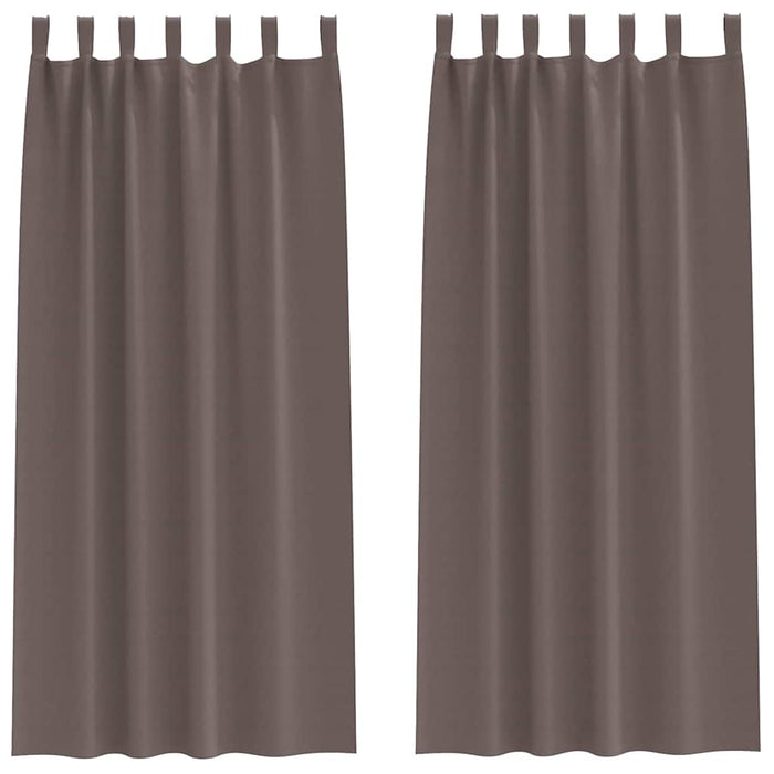 Tende oscuranti con tende Marrone Scuro Poliestere 4107557