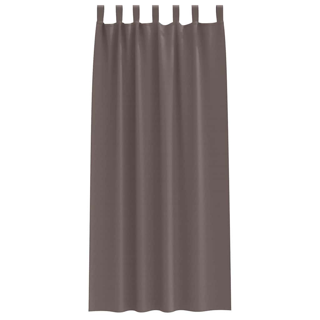 Tende oscuranti con tende Marrone Scuro Poliestere 4107557
