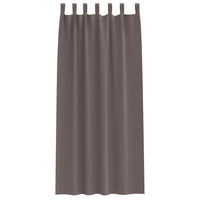 Tende oscuranti con tende Marrone Scuro Poliestere 4107557