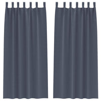 vidaXL Tende con tende 2 pcs Antracite Poliestere