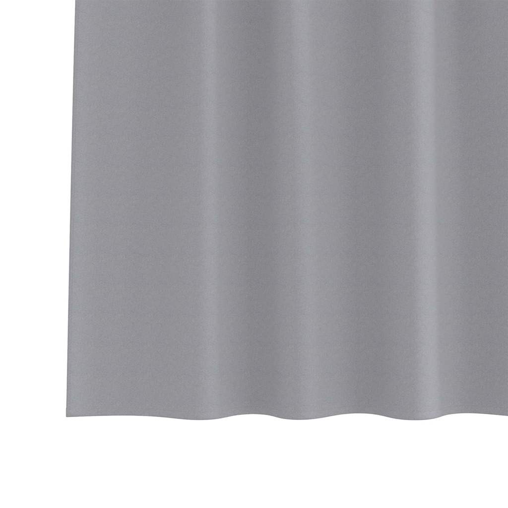 Tende oscuranti con tende Grigio chiaro Poliestere 4107563