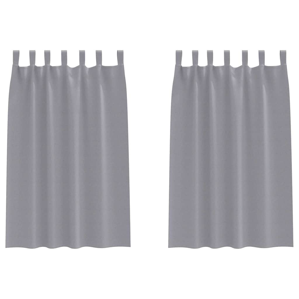 Tende oscuranti con tende Grigio chiaro Poliestere 4107564