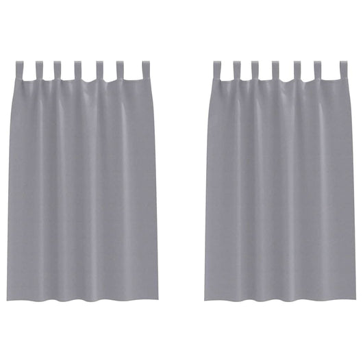 Tende oscuranti con tende Grigio chiaro Poliestere 4107564