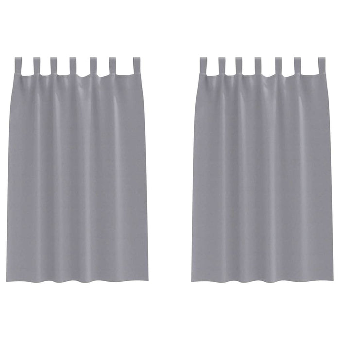 Tende oscuranti con tende Grigio chiaro Poliestere 4107564
