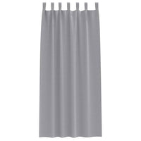 Tende oscuranti con tende Grigio chiaro Poliestere 4107566