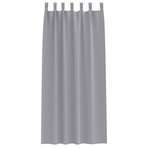 Tende oscuranti con tende Grigio chiaro Poliestere 4107566