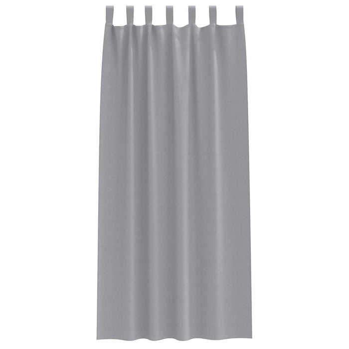 Tende oscuranti con tende Grigio chiaro Poliestere 4107566