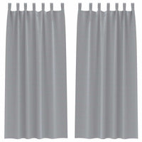 Tende oscuranti con tende Grigio chiaro Poliestere 4107567