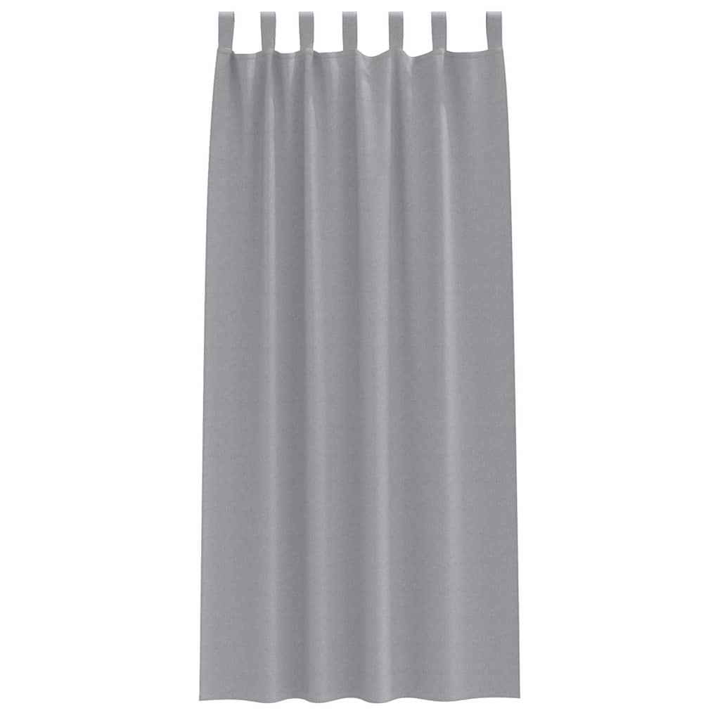Tende oscuranti con tende Grigio chiaro Poliestere 4107567