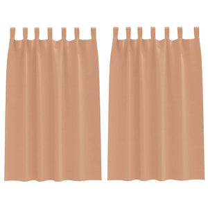 Tende oscuranti con tende Marrone Chiaro Poliestere 4107589