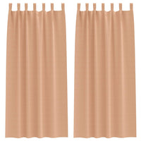 Tende oscuranti con tende Marrone Chiaro Poliestere 4107591